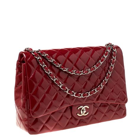 red chanel maxi flap bag|Chanel flap bag buy online.